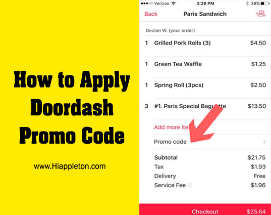 How to Apply Doordash Promo Code